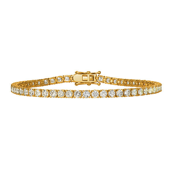 Shop Carat Natural Diamond Tennis Bracelet in 14K Gold - Main Image