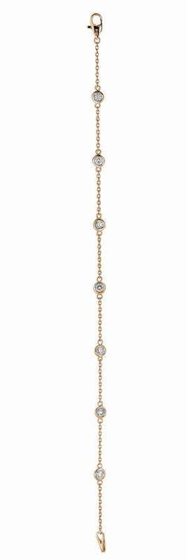 7 POINTER 7 SECTION DIAMOND BRACELET 14K GOLD (0.5 CTW)