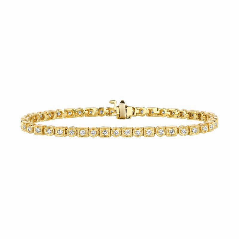 DIAMOND BRACELET 14K GOLD (1.36 CTW) 2