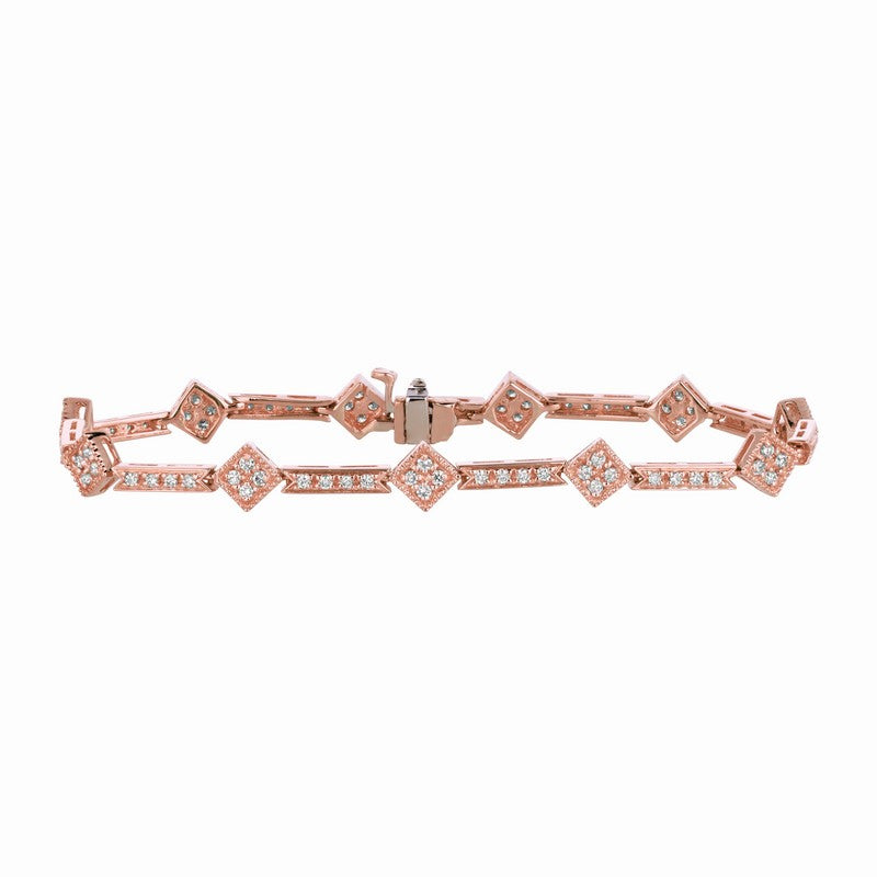 DIAMOND BRACELET 14K GOLD (1.14 CTW)