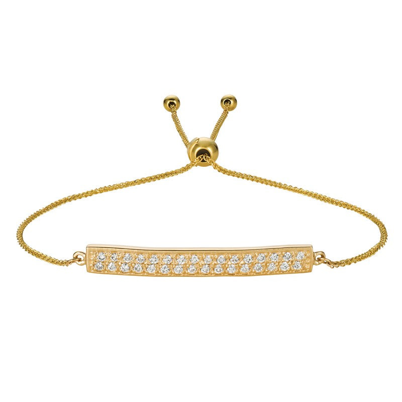 BOLO DIAMOND BAR BRACELET 14K GOLD (0.4 CTW)