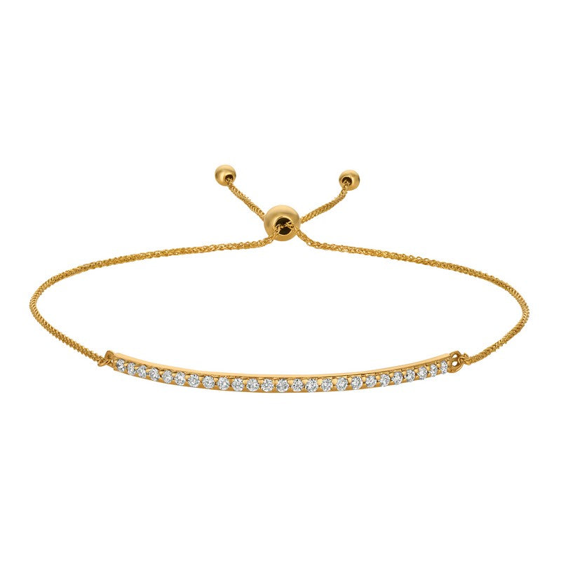 BOLO DIAMOND BAR BRACELET 14K GOLD (0.53 CTW)