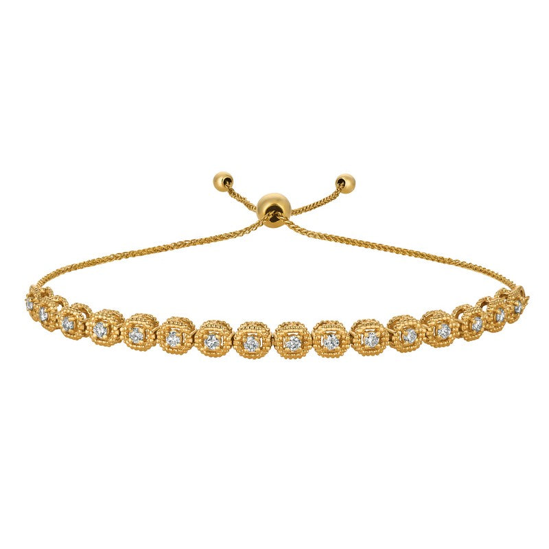 BOLO DIAMOND BRACELET 14K GOLD (0.5 CTW) 1