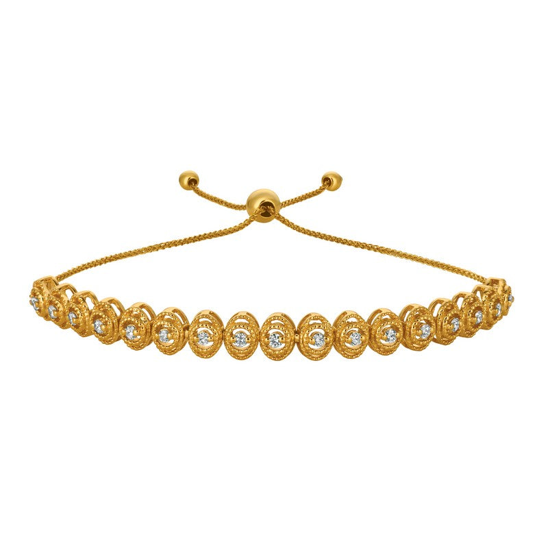 BOLO DIAMOND BRACELET 14K GOLD (0.4 CTW)