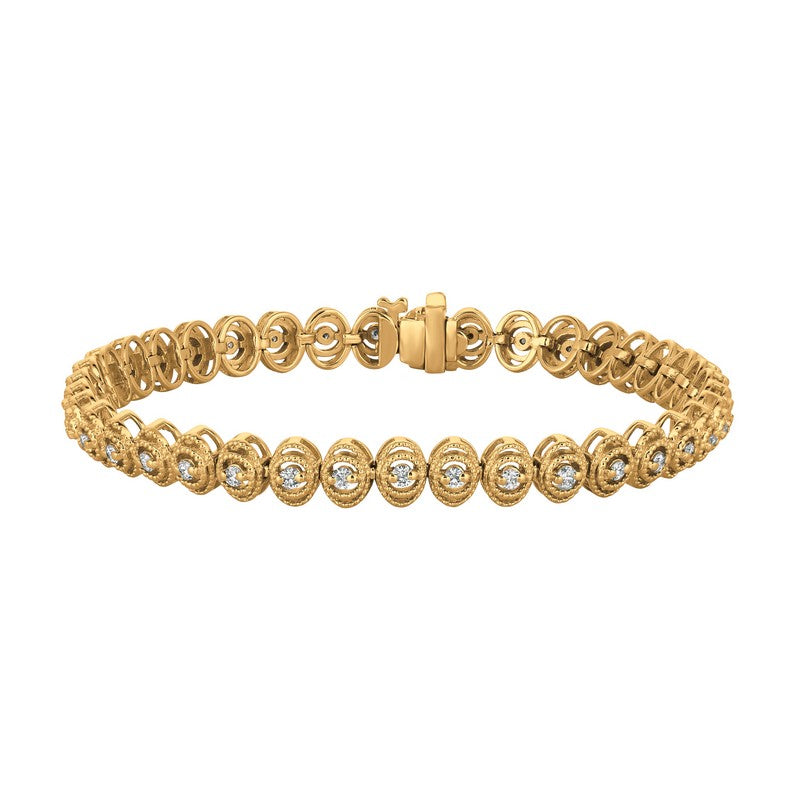 DIAMOND BRACELET 14K GOLD (1.01 CTW) 1