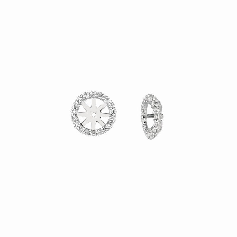 2 – 1 1/2CT DIAMOND JACKET EARRINGS 14K GOLD (0.61 CTW)