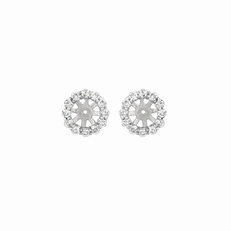 5MM DIAMOND JACKET EARRINGS 14K GOLD (0.77 CTW)