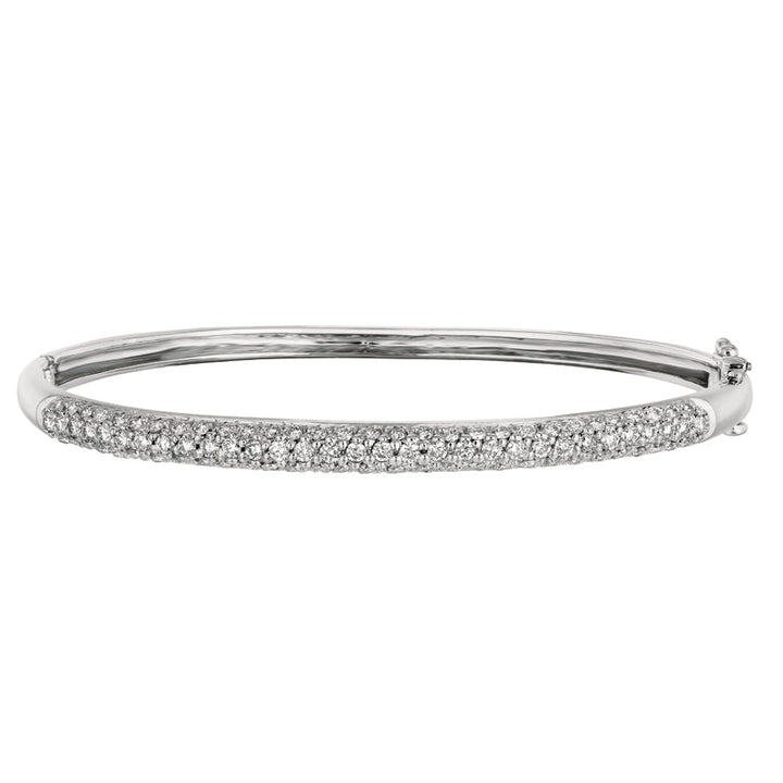 Diamond Bangle 14K White  Gold (1.5 Ctw) 1