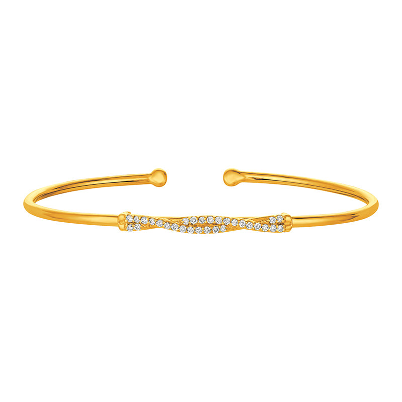 Diamond Bangle 14K Yellow  Gold (0.27 Ctw)