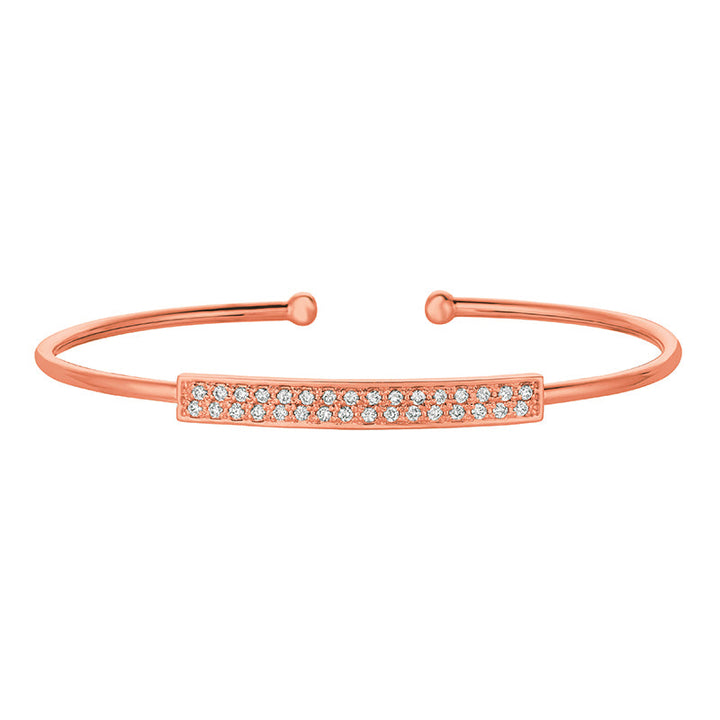 Diamond Bangle 14K Rose  Gold (0.42 Ctw)