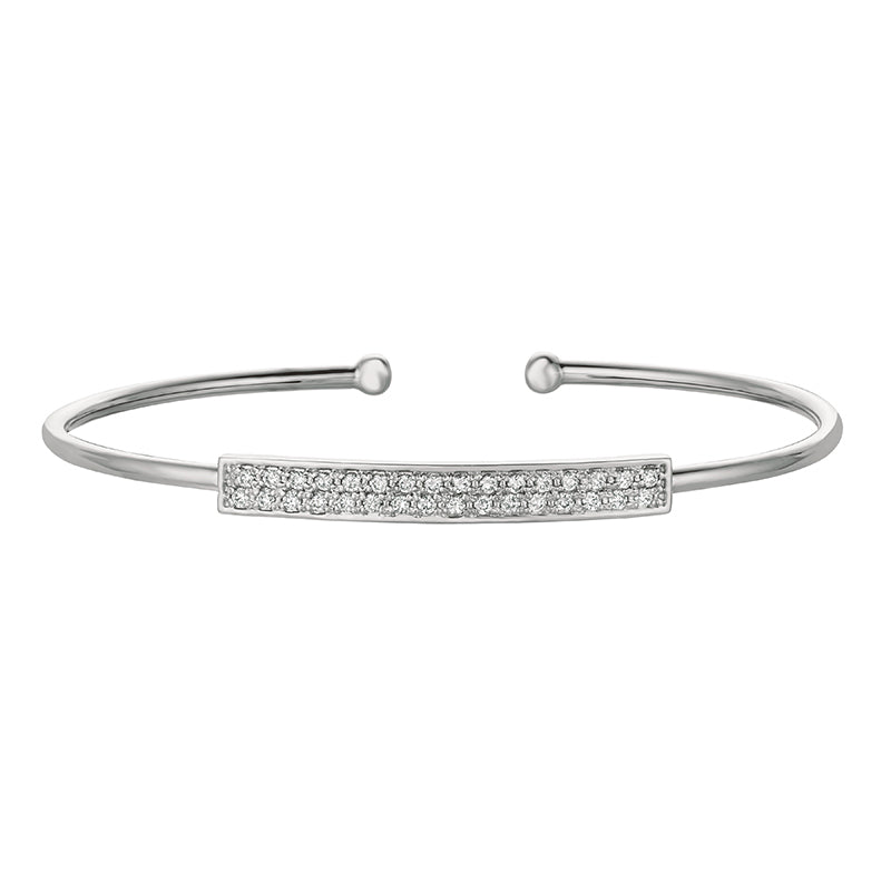 Diamond Bangle 14K Rose  Gold (0.42 Ctw)