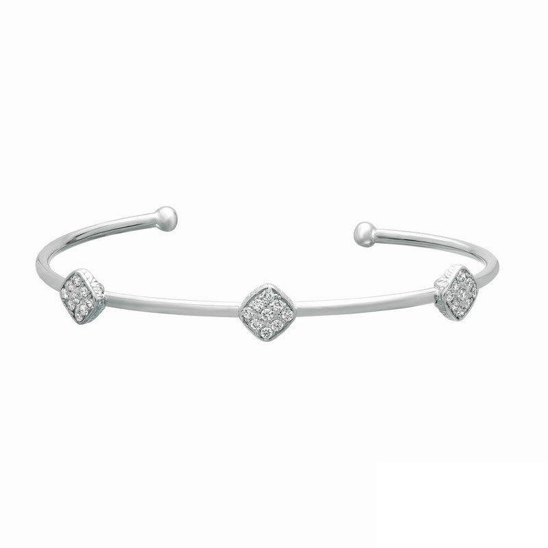 Diamond Square Bangle 14K Yellow  Gold (0.43 Ctw)