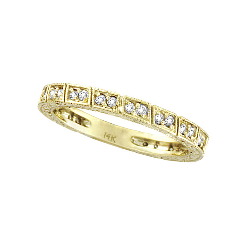 DIAMOND STACK STACKABLE RING BAND 14K GOLD (0.33 CTW)