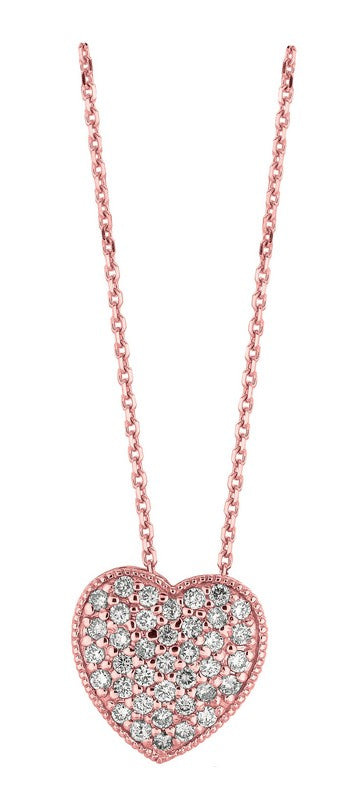 DIAMOND HEART NECKLACE 14K GOLD (0.75 CTW)