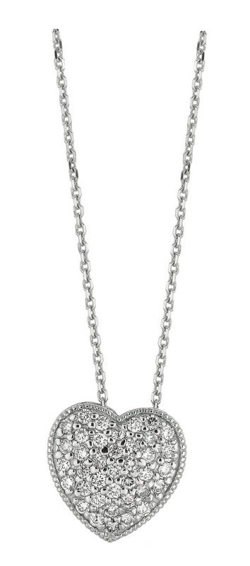 DIAMOND HEART NECKLACE 14K GOLD (0.75 CTW)