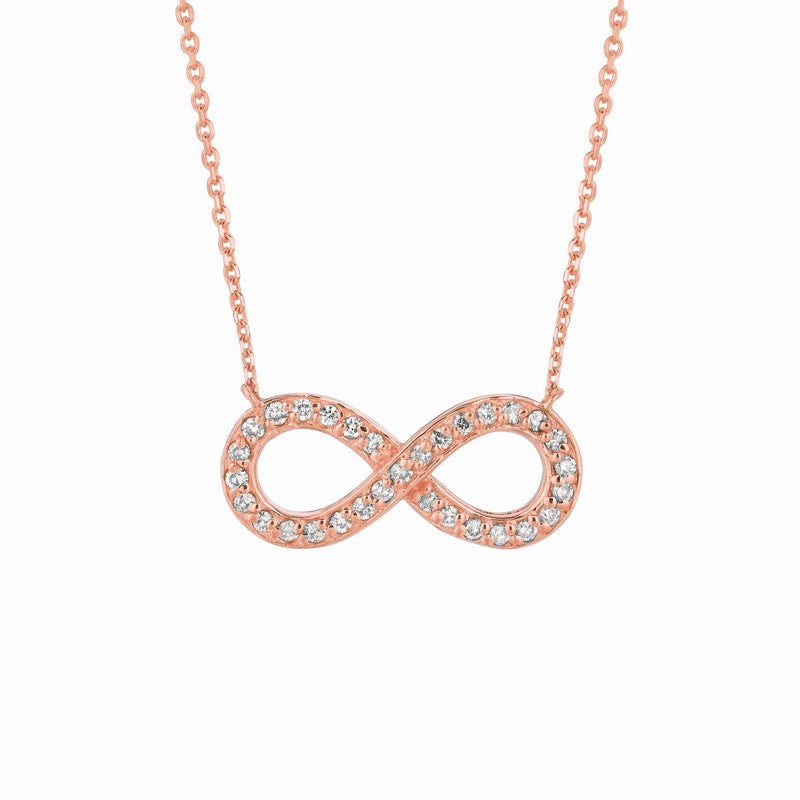 DIAMOND INFINITY NECKLACE 14K GOLD (0.4 CTW)