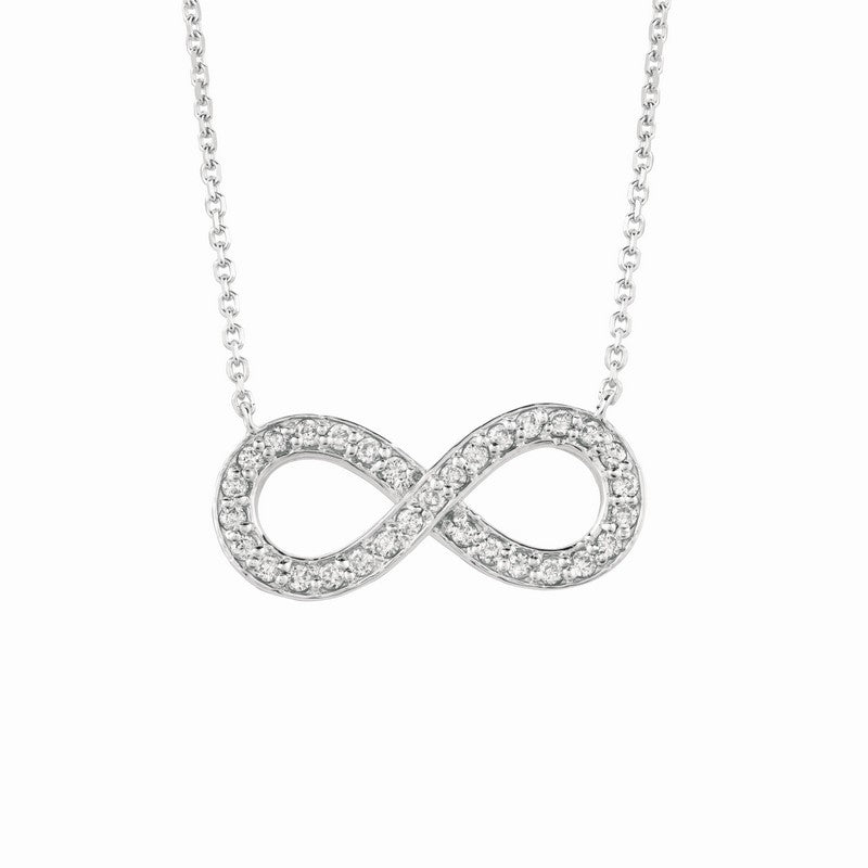 DIAMOND INFINITY NECKLACE 14K GOLD (0.4 CTW)