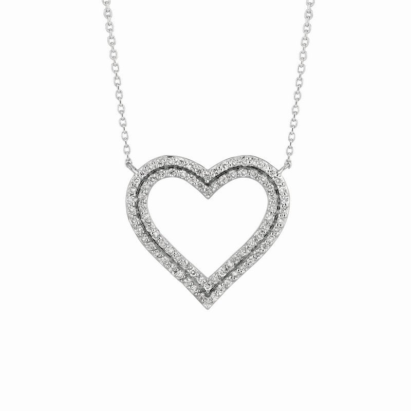 DIAMOND HEART NECKLACE 14K GOLD (0.75 CTW) 2