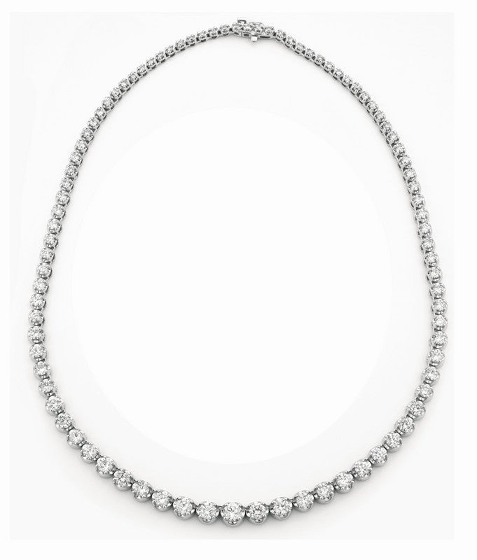 DIAMOND NECKLACE 14K GOLD (10.35 CTW)