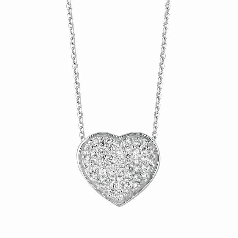 DIAMOND HEART NECKLACE 14K GOLD (0.75 CTW) 4