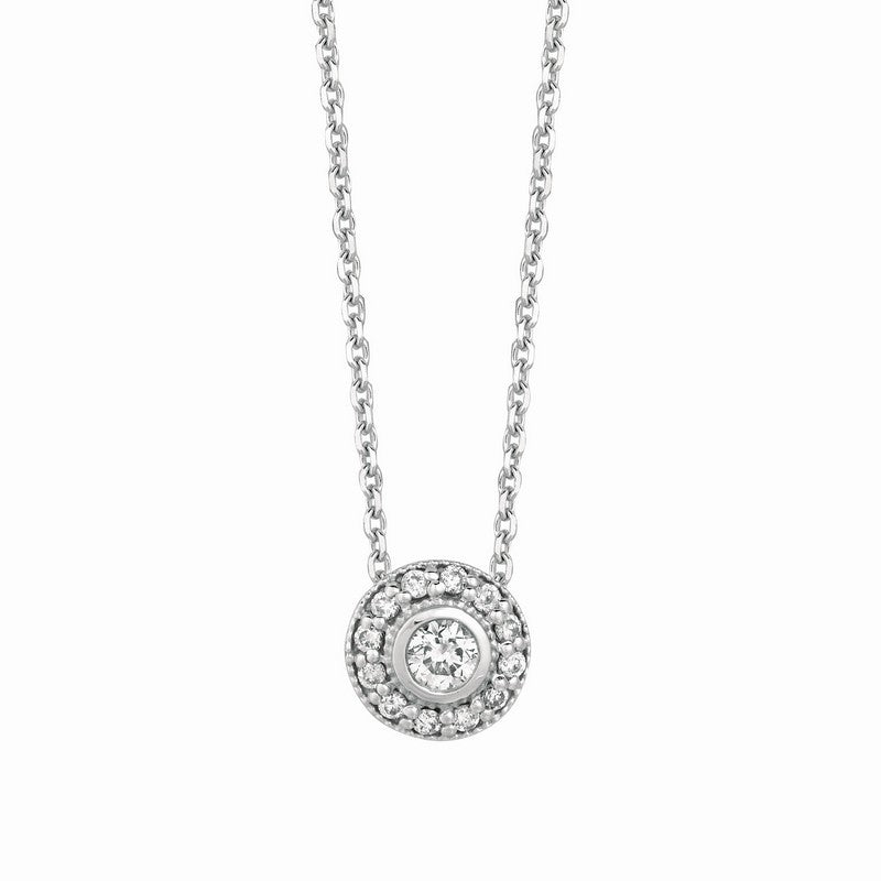 DIAMOND NECKLACE 14K GOLD (0.25 CTW) N5271.15WD