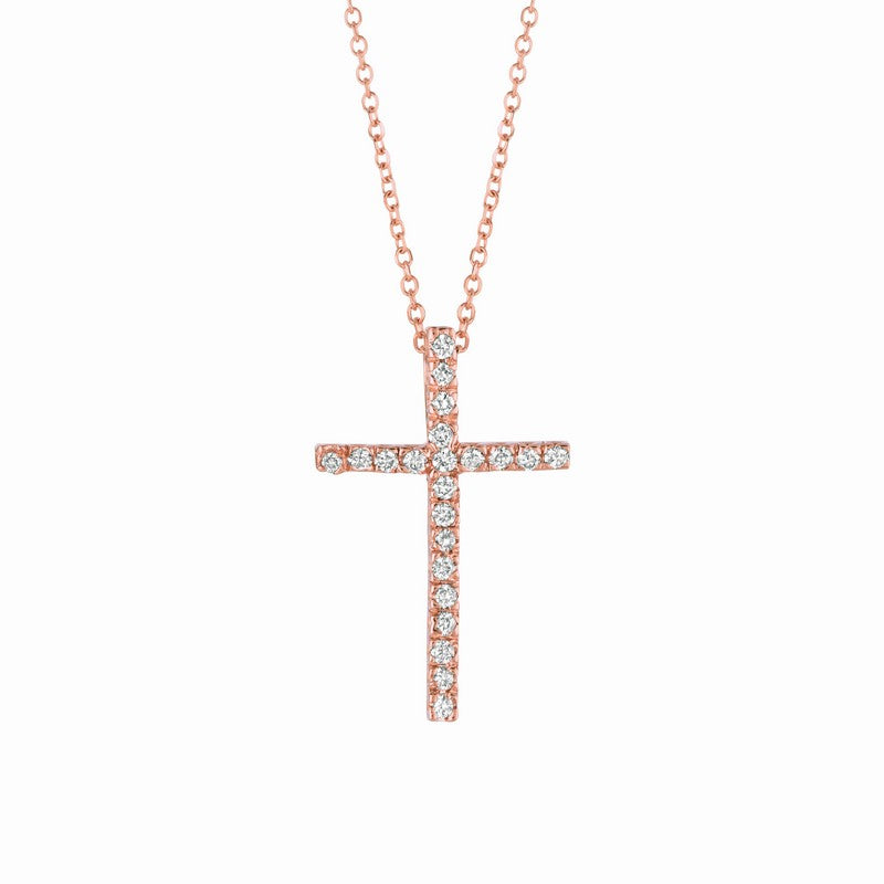 DIAMOND CROSS NECKLACE 14K GOLD (0.2 CTW) 1