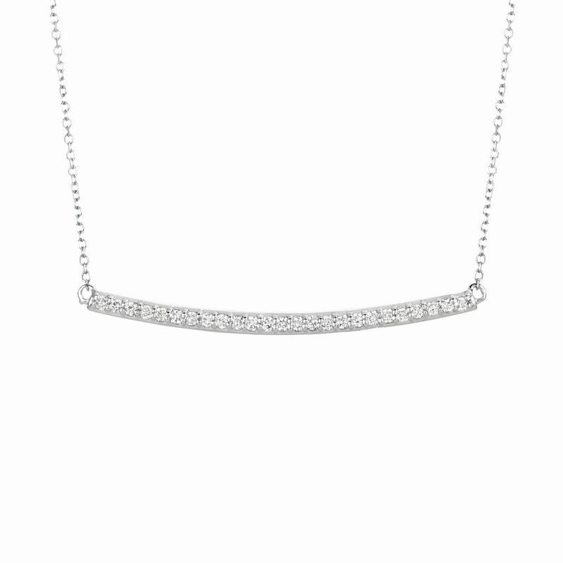 DIAMOND BAR NECKLACE 14K GOLD (0.25 CTW) 1