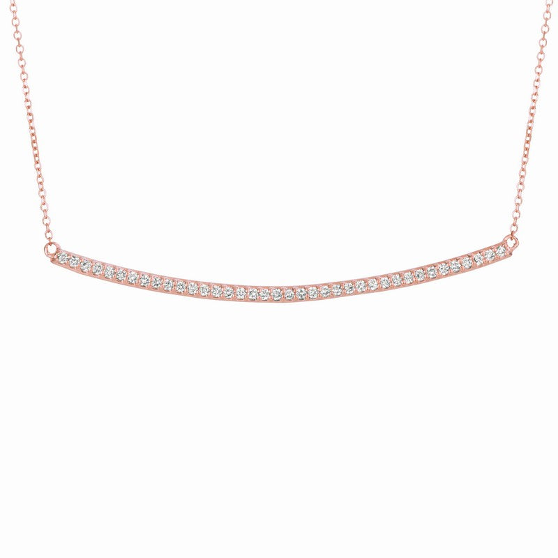 DIAMOND BAR NECKLACE 14K GOLD (0.4 CTW) 1