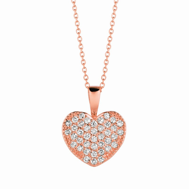 DIAMOND HEART NECKLACE 14K GOLD (0.4 CTW)