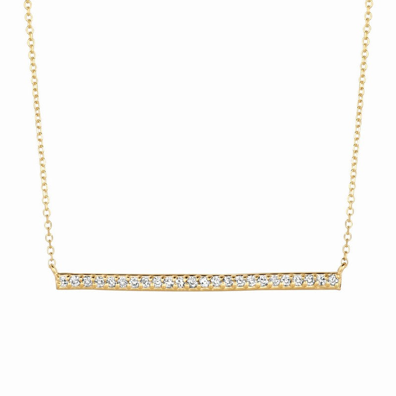 DIAMOND BAR NECKLACE 14K GOLD (0.25 CTW) 2