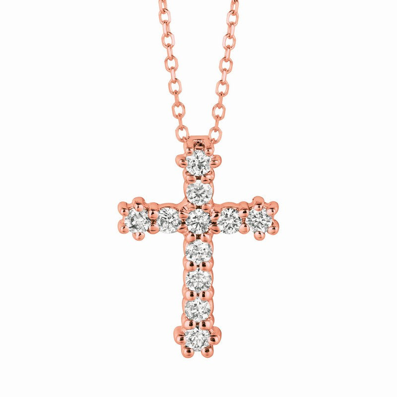 DIAMOND CROSS NECKLACE 14K GOLD (0.33 CTW) 3