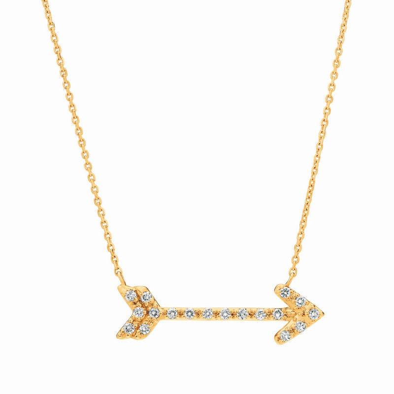 DIAMOND ARROW NECKLACE 14K GOLD (0.35 CTW)