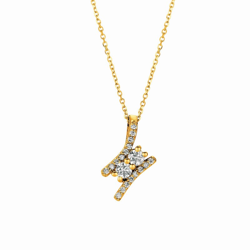 DIAMOND NECKLACE 14K GOLD (0.75 CTW) 2