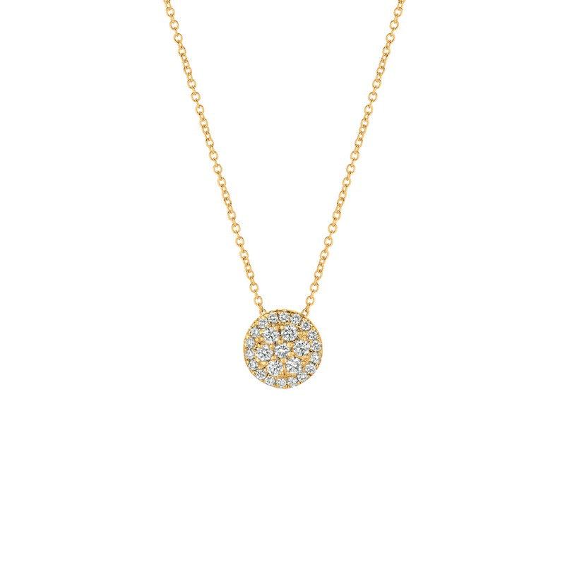 DIAMOND ROUND NECKLACE 14K GOLD (0.5 CTW) 1