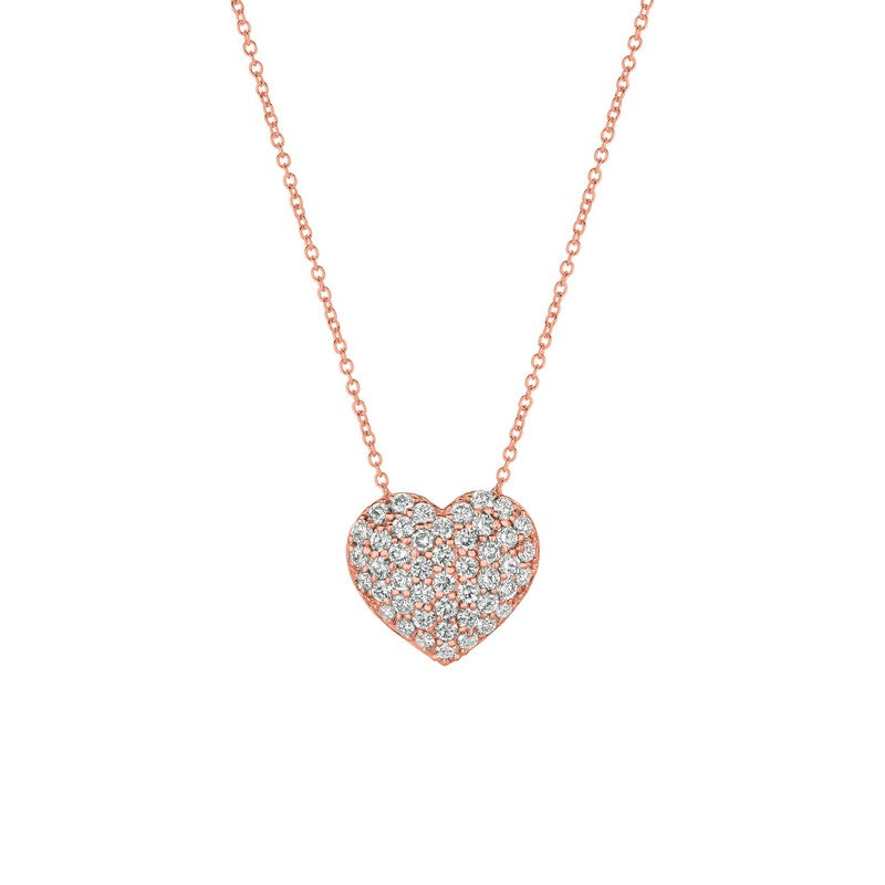 DIAMOND HEART NECKLACE 14K GOLD (1 CTW) 1