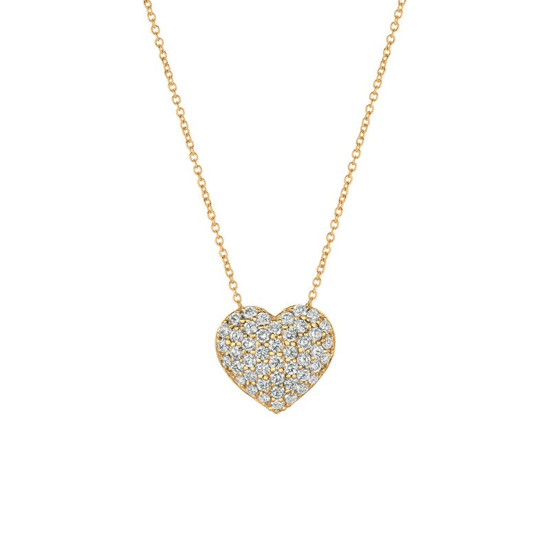 DIAMOND HEART NECKLACE 14K GOLD (1.5 CTW) 2