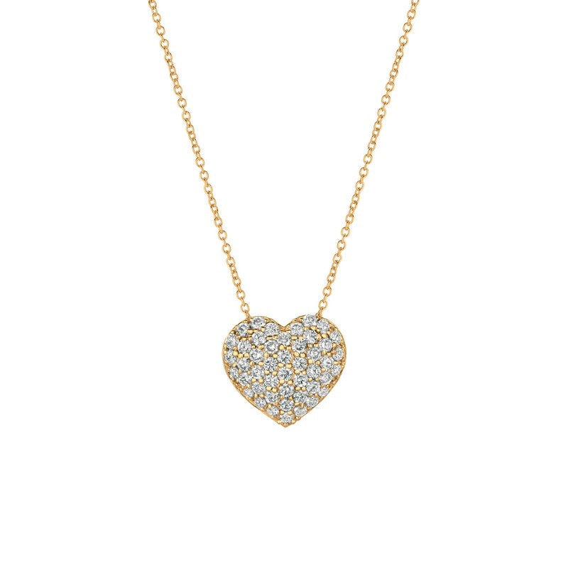 DIAMOND HEART NECKLACE 14K GOLD (1 CTW) 1