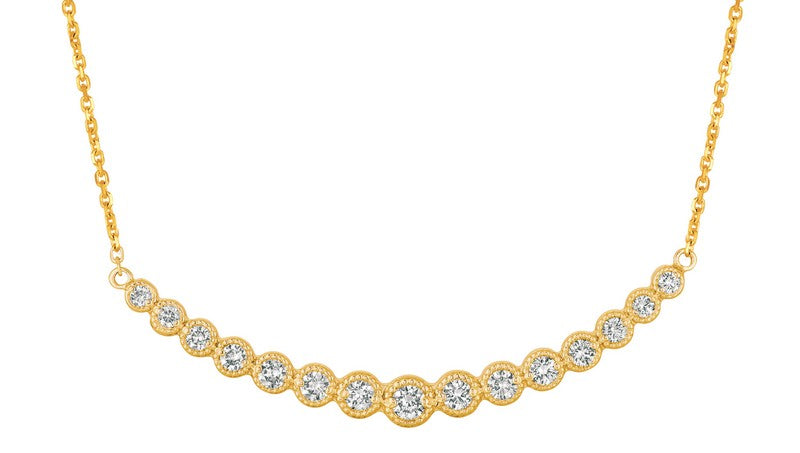 DIAMOND NECKLACE 14K GOLD (1 CTW) 2