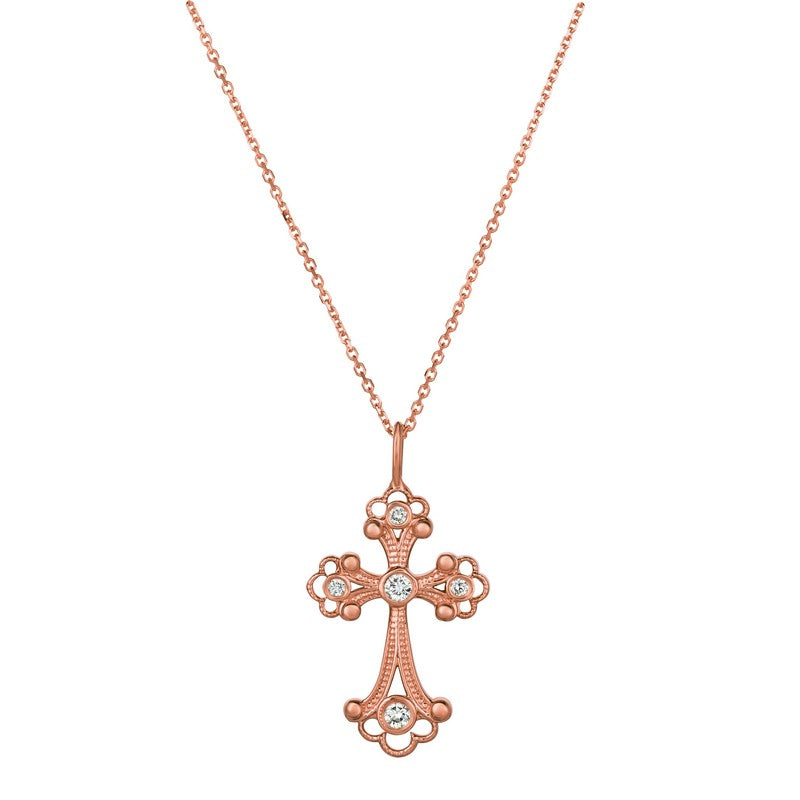 DIAMOND CROSS NECKLACE 14K GOLD (0.5 CTW) N5620.50P