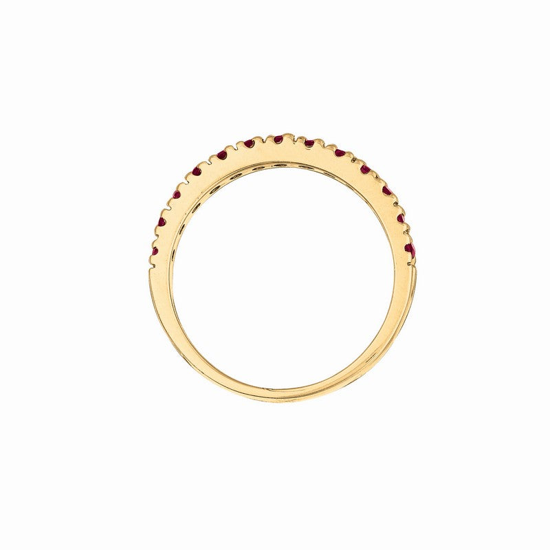 Ruby Stackable Ring, 14K Yellow Gold 14K Yellow Gold (0.21 Ctw)