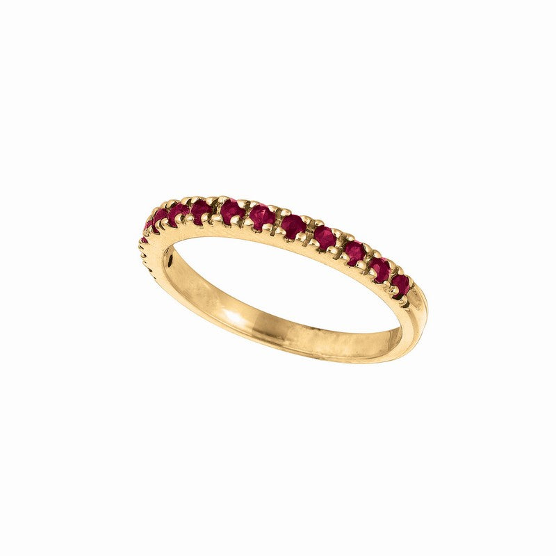 14k gold stackable ruby ring, ruby engagement ring,... Ruby Stackable Ring, 14K Yellow Gold 14K Yellow Gold (0.21 Ctw)