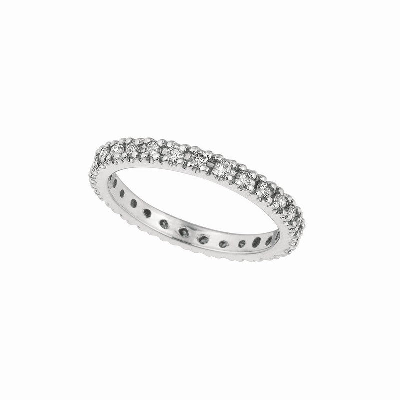 ETERNITY DIAMOND STACKABLE STACK BAND GUARD RING 14K GOLD (0.51 CTW)