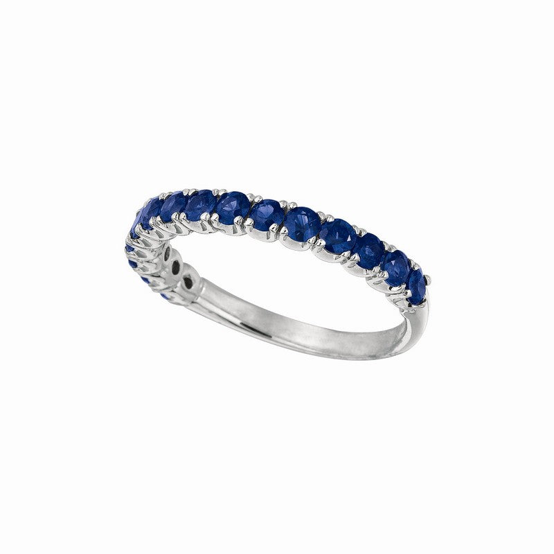 WHITE GOLD SAPPHIRE RING 14K GOLD (1.09 CTW)