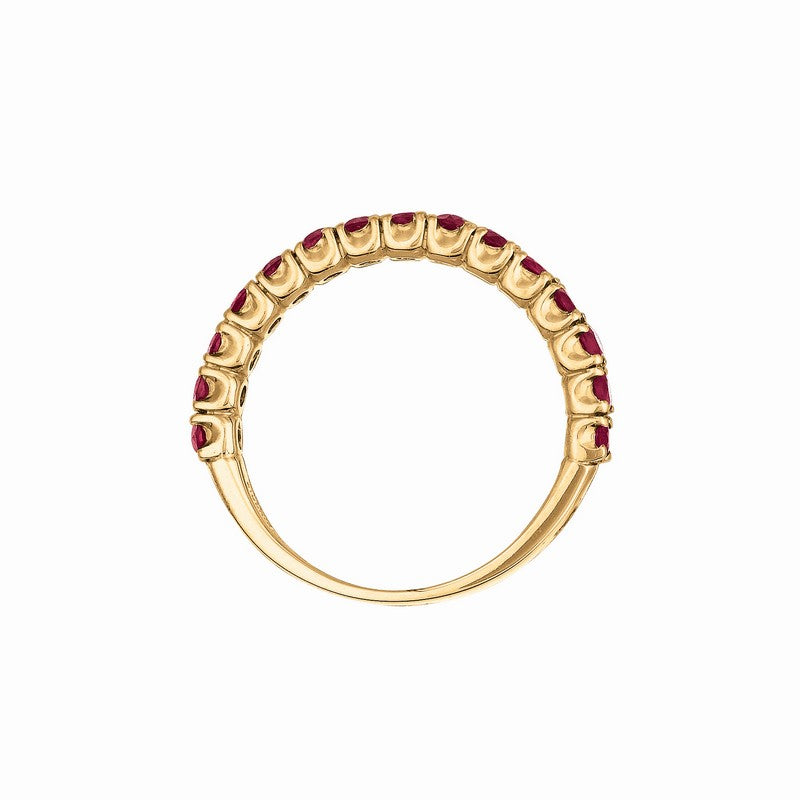YELLOW GOLD RUBY RING 14K GOLD (1.05 CTW)