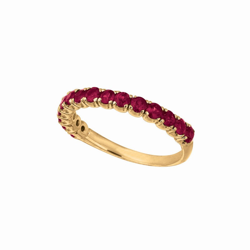 YELLOW GOLD RUBY RING 14K GOLD (1.05 CTW)
