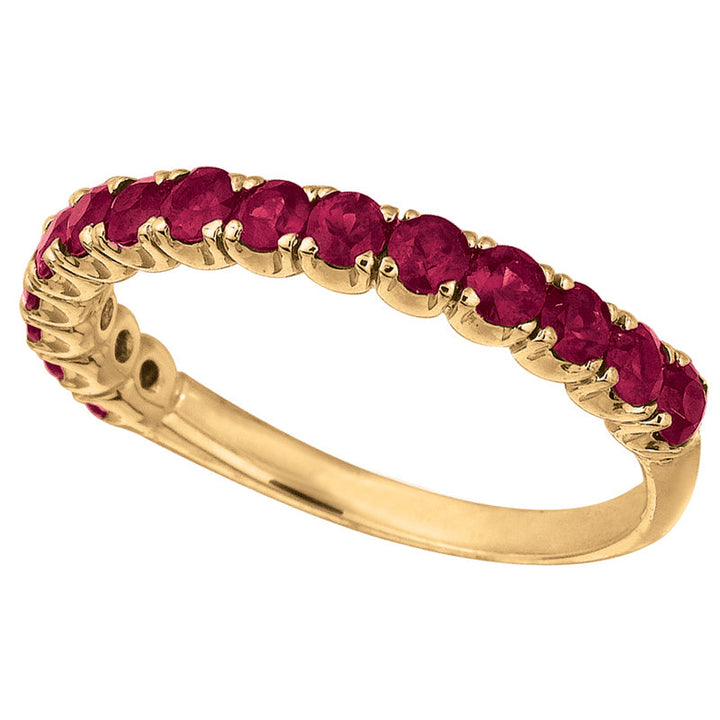 Yellow Gold Ruby Ring 14K Yellow Gold (1.05 Ctw)