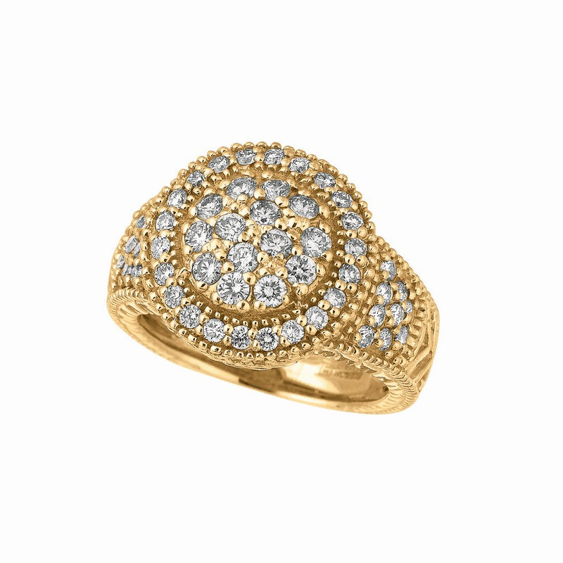 DIAMOND ROUND RING 14K GOLD (1.76 CTW)