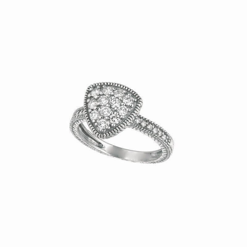 DIAMOND TRIANGULAR SHAPE RING 14K GOLD (0.75 CTW)