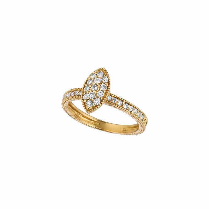 DIAMOND MARQUISE SHAPE RING 14K GOLD (0.5 CTW)