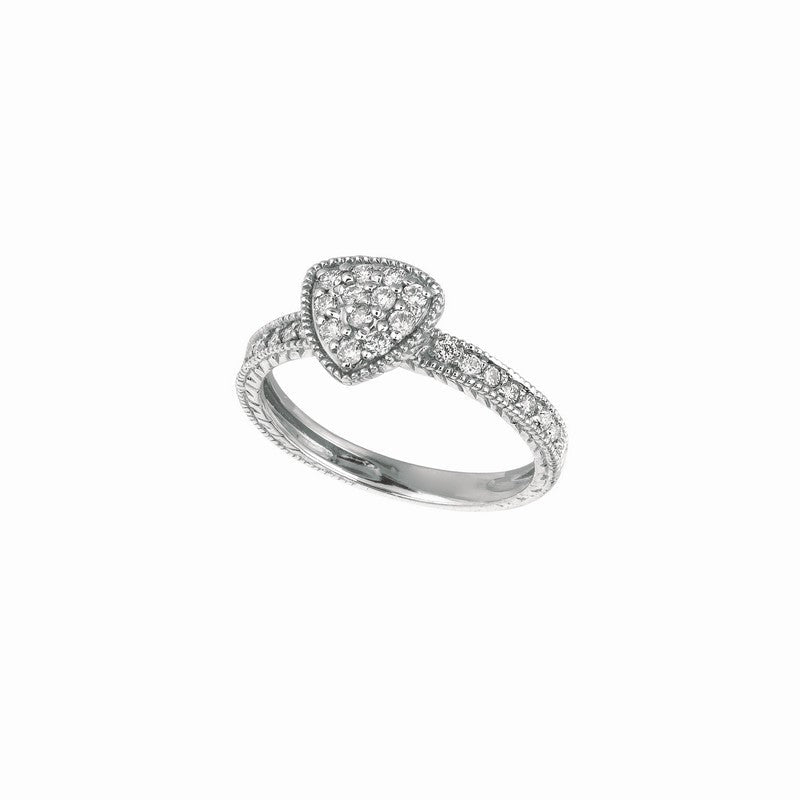 DIAMOND TRIANGULAR SHAPE RING 14K GOLD (0.5 CTW)